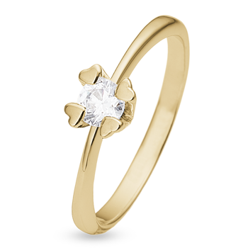14 kt guld ring, Mary serien by Aagaard med ialt 0,40 ct labgrown diamant