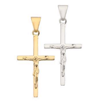 Hos UrogSmykker.dk har vi BNH Bredt stolpe kors med Jesus i sterling sølv, rhodineret til markedets bedste priser