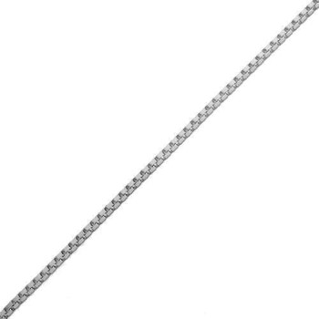 14 kt hvidgulds Venezia halskæde, 55 cm og 1,3 mm