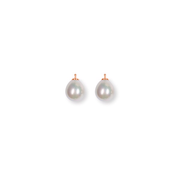 Heinzendorff\'s Mallorca perle dråbe farve07 m/rfg sølv - par