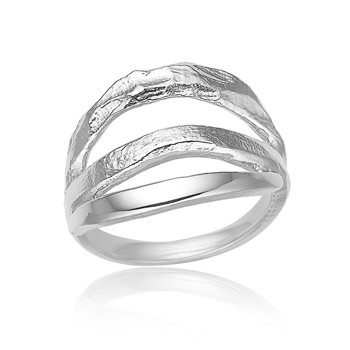 Moderne ring i sølv