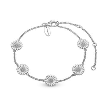 blank Sterling sølv  armbånd Marguerites med blank overflade fra Christina Jewelry