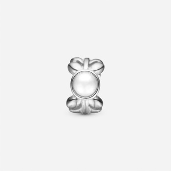 Christina Jewelry, Charm til sølvarmbånd eller 4 mm slim læderarmbånd - Pearl and Nature