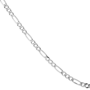 Figaro Sterling sølv armbånd bredde 7,4 mm / tråd 2,05 mm - længde 21 cm