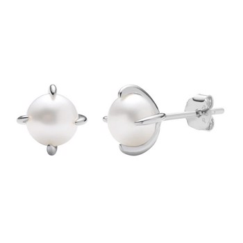 Alma -  sølv øreringe med perler fra MerlePerle