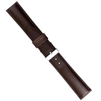 Køb din Urrem i mørkebrun kalveskind med syning føres i 18-24mm, her 24 mm her hos Urogsmykker.dk