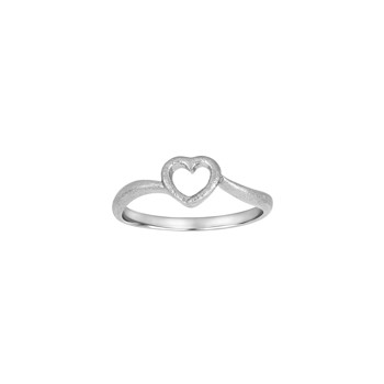 Siersbøl's Rhod. sølv hjerte ring