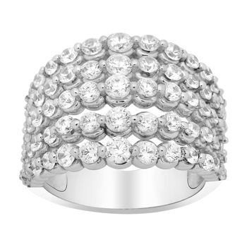 Joanli Nor's Rhd. sølv ring ALISONNOR med cz 16mm*