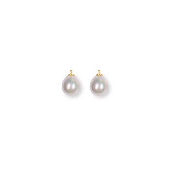 Heinzendorff's Mallorca perle dråbe farve07 m/fg sølv - par