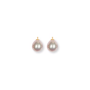 Heinzendorff's Mallorca perle dråbe farve11 m/fg sølv - par