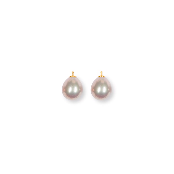 Heinzendorff\'s Mallorca perle dråbe farve11 m/fg sølv - par