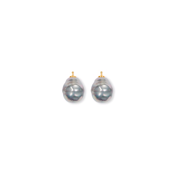 Heinzendorff\'s Mallorca perle barok farve93 m/fg sølv - par