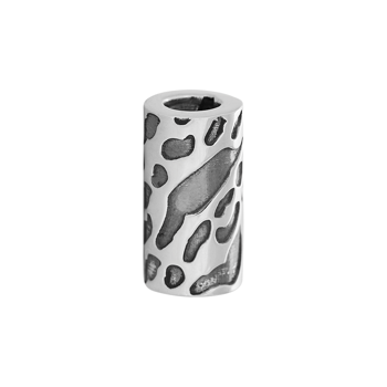 SHAPE Sølv oxid. rør med leopard mønster 15mm, fra Siersbøl Shape
