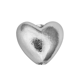 SHAPE Sølv rhod. lås hjerte - indstik top/bund, fra Siersbøl Shape