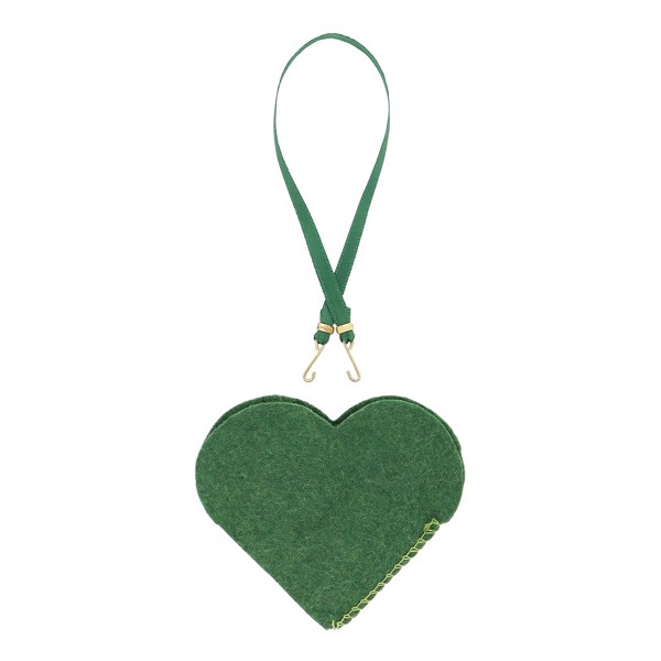 grøn filt samt snor til hjerte, fra H.C. Andersen Home