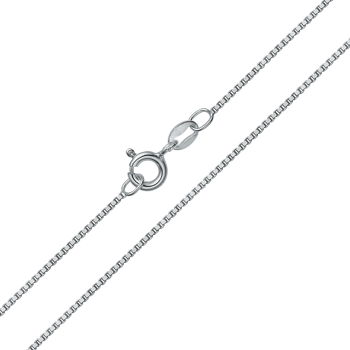 Støvring Design's Sølv rhodineret venezia halskæde, bredde 1,00 længde 36 cm