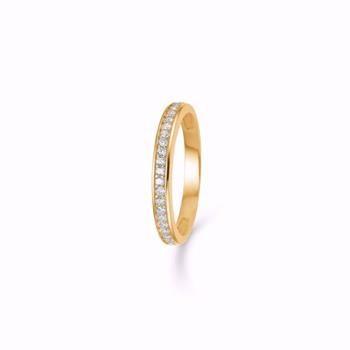 Guld & Sølv Design 6372/08 guldring i 8 kt guld med zirkonia