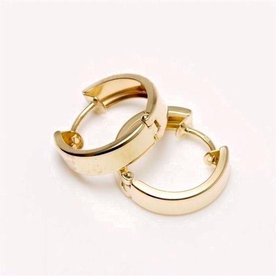 Guldørering - 8 kt. creol 4mm bred - diameter 14mm