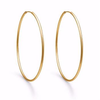 Guldørering - 8 kt. - creol Ø40 mm - 1,2 mm tykkelse