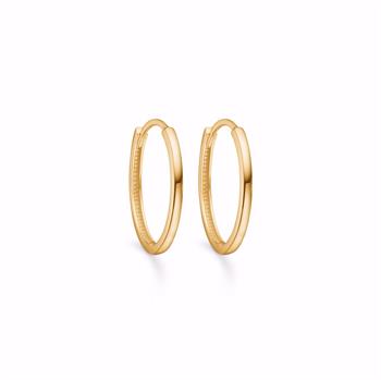 Guldørering - 8 kt. creol - 19mm x 1,5mm