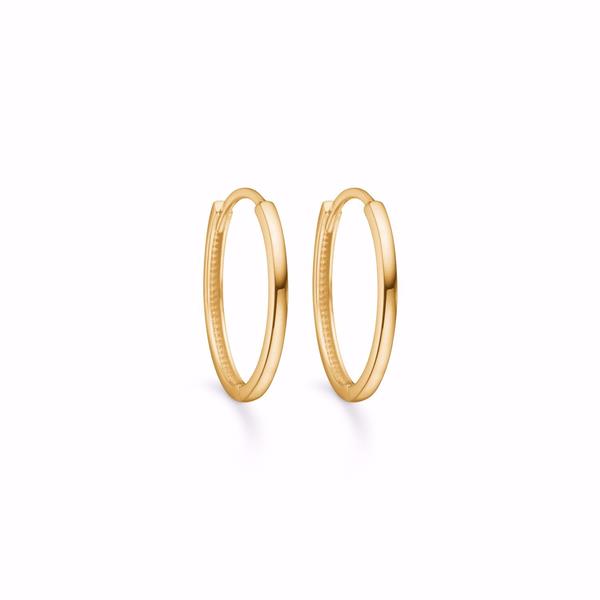 Guldørering - 8 kt. creol - 19mm x 1,5mm