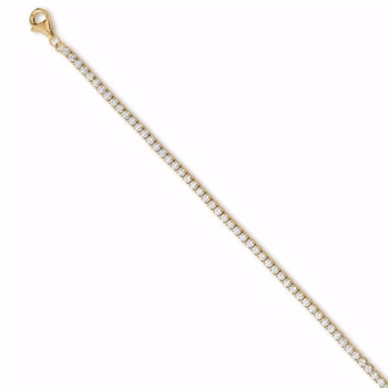 Seville SILVIA SMALL forgyldt tennis armbånd 