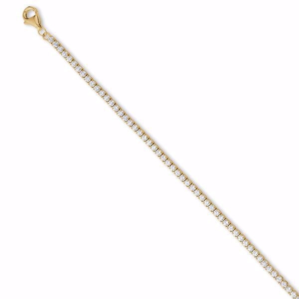 Seville SILVIA SMALL forgyldt tennis armbånd 