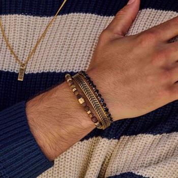 Frank IP guld stål armring
