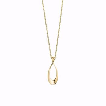 Guld & Sølv Design guldvedhæng 8 kt med 45 cm kæde