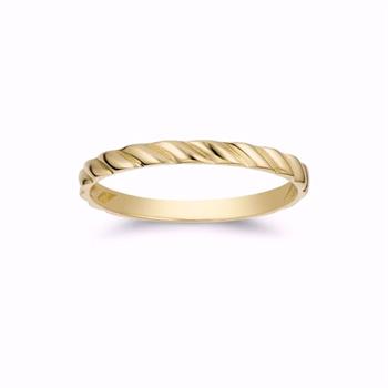 Guld & Sølv Design Guldring snoet 8 kt guld