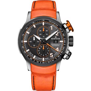 Chronorally Automatic Stål Herre ur fra Edox, 01129-TGNOCO-GNO