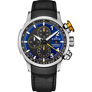 Chronorally Automatic Stål Herre ur fra Edox, 01129-TTNJCN-BUNJ