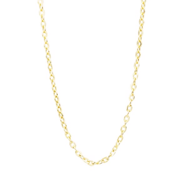 Klassisk forgyldt collier, flad anker - Aagaard (38 cm)