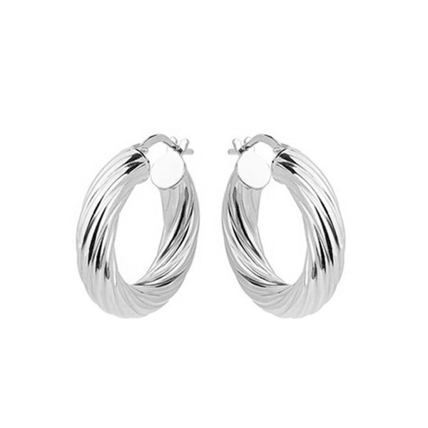 CHUNKY HOOPS creoler i forgyldt sølv - L&G