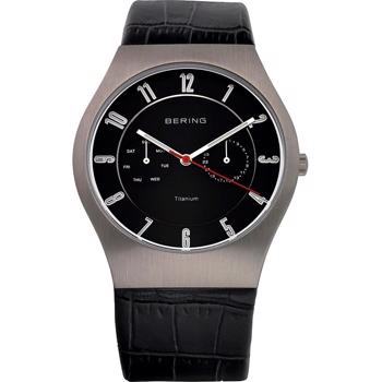 Classic Titanium Quartz herre ur fra Bering, 11939-472