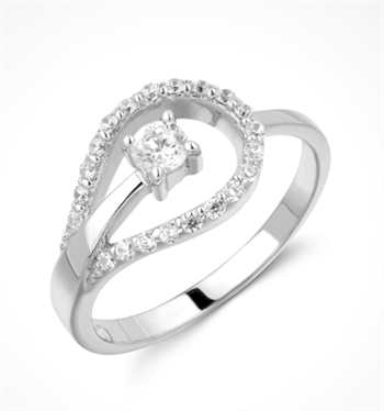 Støvring Design's Sølv ring med zirkonia