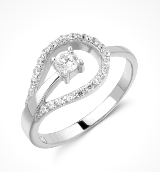 Støvring Design\'s Sølv ring med zirkonia