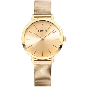 Classic Forgyldt stål quartz dame ur fra Bering, 13434-333