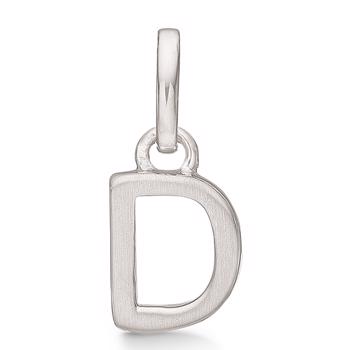 16 mm mat forgyldte sølv bogstaver Design Letters by Arne Jacobsen uden eller med 45-60 cm kæde