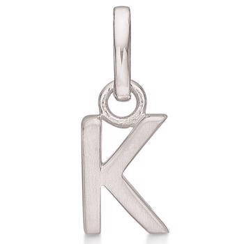 16 mm mat forgyldte sølv bogstaver Design Letters by Arne Jacobsen uden eller med 45-60 cm kæde