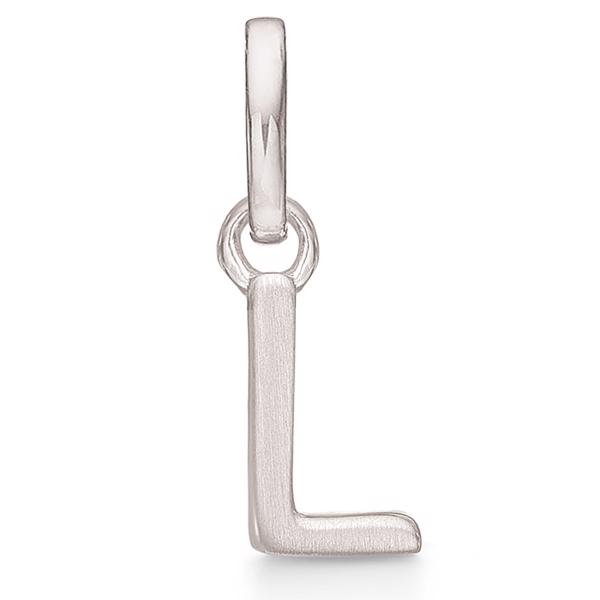16 mm mat forgyldte sølv bogstaver Design Letters by Arne Jacobsen uden eller med 45-60 cm kæde