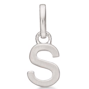 16 mm mat forgyldte sølv bogstaver Design Letters by Arne Jacobsen uden eller med 45-60 cm kæde