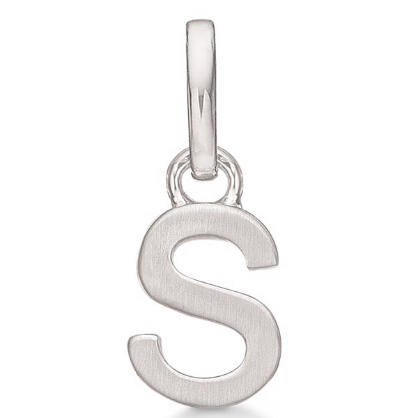 16 mm mat forgyldte sølv bogstaver Design Letters by Arne Jacobsen uden eller med 45-60 cm kæde