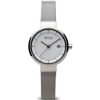 Solor stål quartz dame ur fra Bering, 14426-001