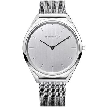 Ultra Slim Stål Quartz herre ur fra Bering, 17039-000