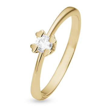 14 kt guld ring, Mary serien by Aagaard med ialt 0,25 ct labgrown diamant