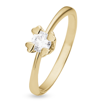 14 kt guld ring, Mary serien by Aagaard med ialt 0,50 ct labgrown diamant