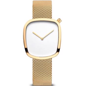 Pebble Forgyldt stål Quartz dame ur fra Bering, 18034-334