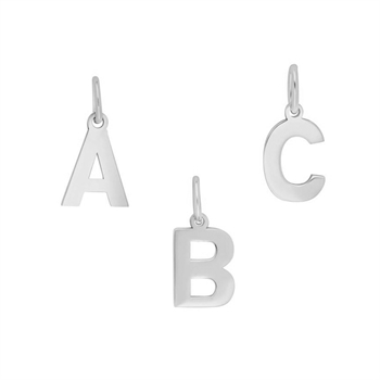 Siersbøl's rhodineret sølv vedhæng bogstav - A
