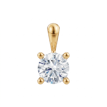 14 kt guld vedhæng, Luxury Solitaire serien fra Siersbøl med ialt 0,70 ct Labgrown diamant
